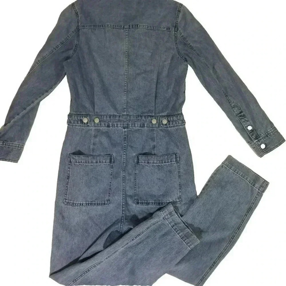 NWT Madewell Denim Relaxed Coverall Jumpsuit in Glenroy Wash Jean Medium MC932 - Picture 6 of 7